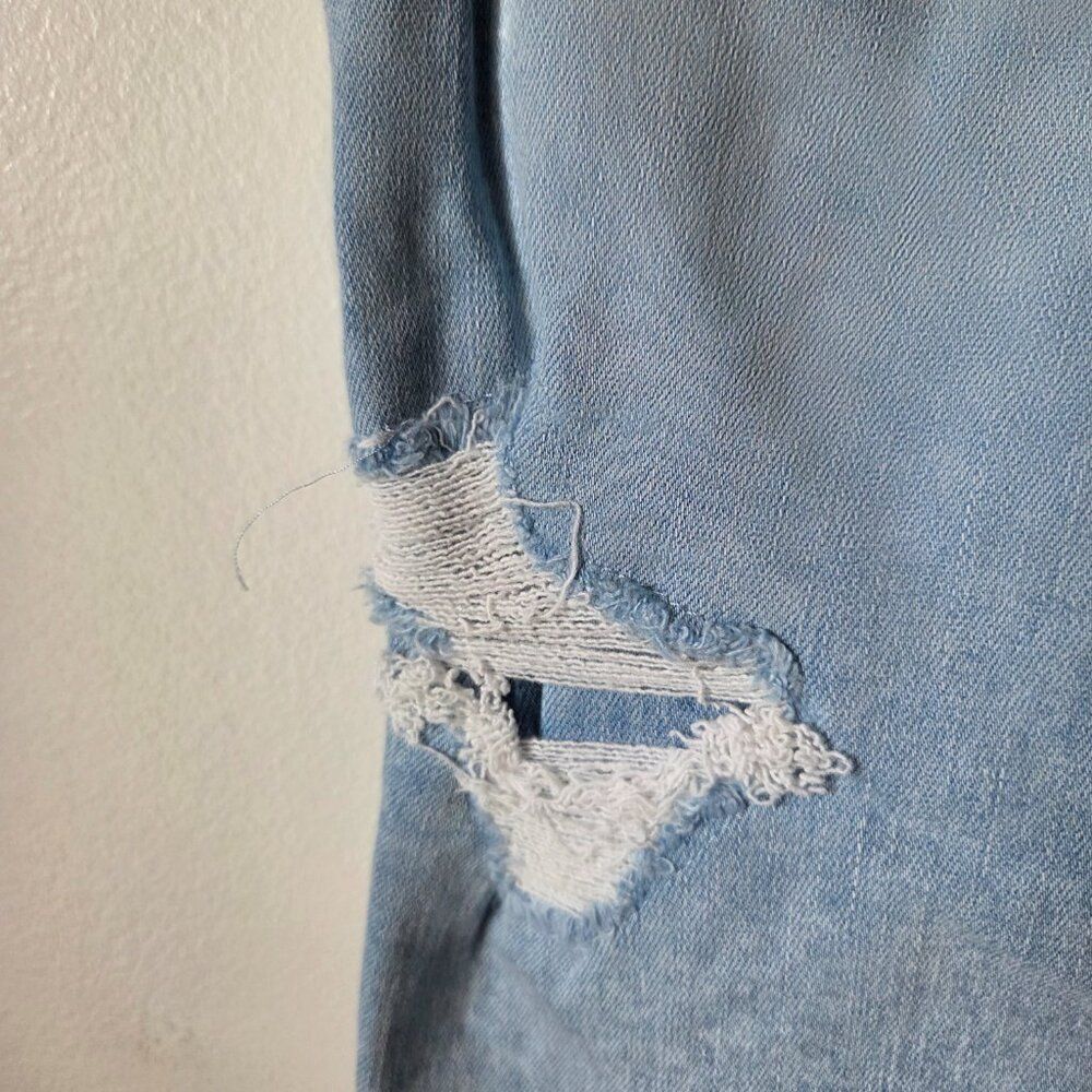 EUC AMERICAN EAGLE OUTFITTERS NEXT LEVEL STRETCH HI RISE JEGGING RIPPED SIZE 4 R - Picture 10 of 16